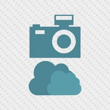 Cloud computing design Stock Illustration