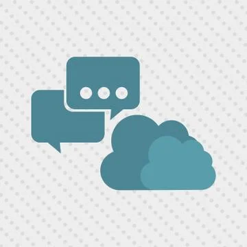 Cloud computing design イラスト素材