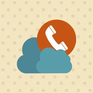 Cloud computing design イラスト素材