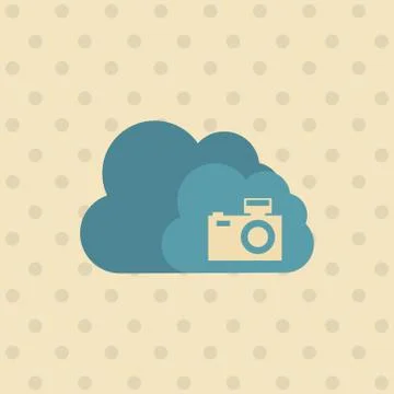 Cloud computing design Stockillustratie