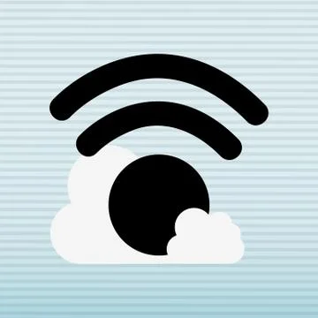 Cloud computing design Stock Illustration
