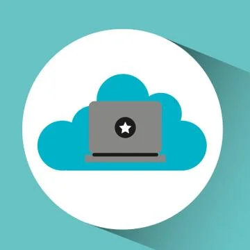 Cloud computing  design Illustrazione stock
