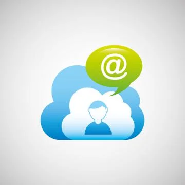 Cloud computing  design Illustrazione stock