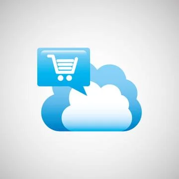 Cloud computing  design Illustrazione stock