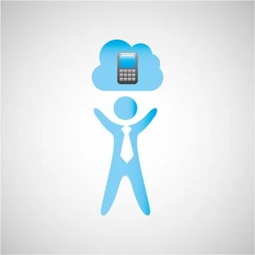 Cloud computing  design 스톡 일러스트
