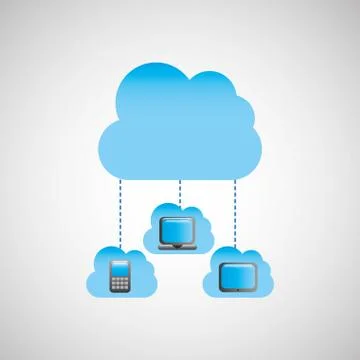 Cloud computing  design Illustrazione stock