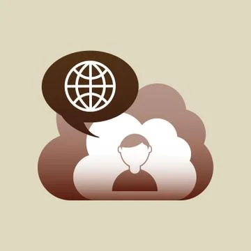 Cloud computing  design Illustrazione stock