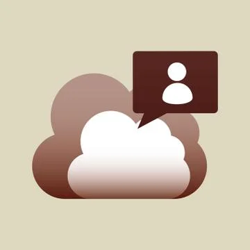 Cloud computing  design 库存插图