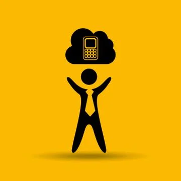 Cloud computing  design 스톡 일러스트