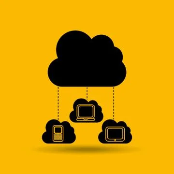Cloud computing  design 스톡 일러스트