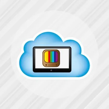 Cloud computing design Illustrazione stock