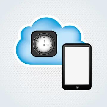 Cloud computing design イラスト素材