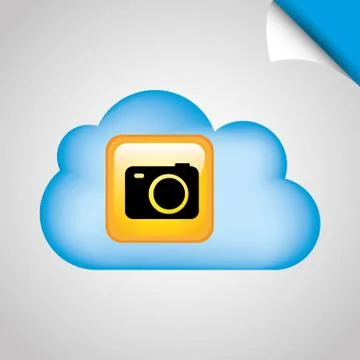 Cloud computing design Stock Illustration