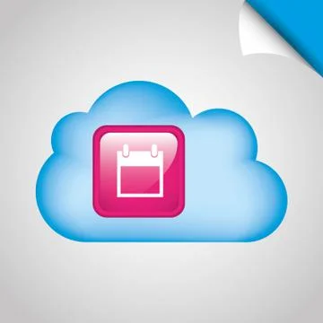 Cloud computing design Illustrazione stock