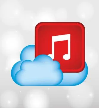 Cloud computing design イラスト素材