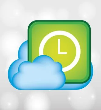 Cloud computing design Illustrazione stock