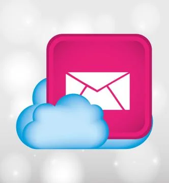 Cloud computing design Illustrazione stock