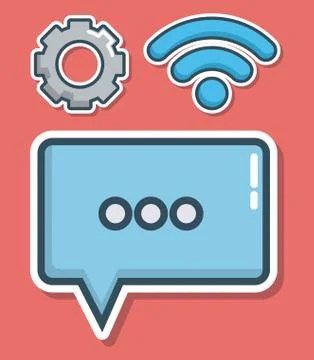 Cloud computing design Stock Illustration