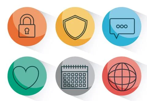 Cloud computing design Stock Illustration