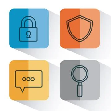 Cloud computing design Stock Illustration