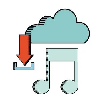 Cloud computing design 库存插图
