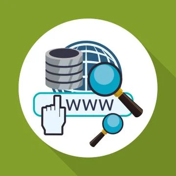 Cloud computing design. Media icon. Isolated illustration Stock Illustration