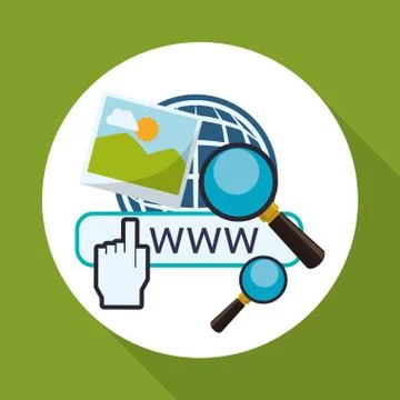 Cloud computing design. Media icon. Isolated illustration Illustrazione stock