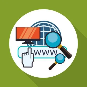 Cloud computing design. Media icon. Isolated illustration Illustrazione stock