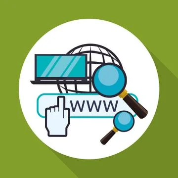 Cloud computing design. Media icon. Isolated illustration Stock Illustration
