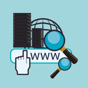 Cloud computing design. Media icon. Isolated illustration Illustrazione stock