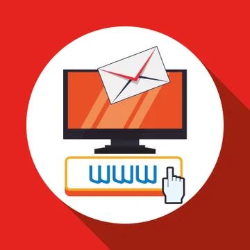 Cloud computing design. Media icon. Isolated illustration Illustrazione stock