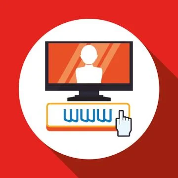 Cloud computing design. Media icon. Isolated illustration 스톡 일러스트