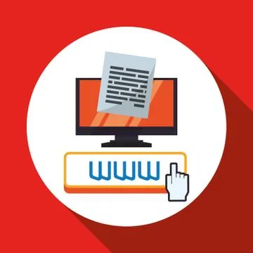 Cloud computing design. Media icon. Isolated illustration Stock Illustration