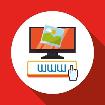 Cloud computing design. Media icon. Isolated illustration Stock Illustration