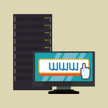 Cloud computing design. Media icon. Isolated illustration Illustrazione stock