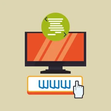 Cloud computing design. Media icon. Isolated illustration Illustrazione stock