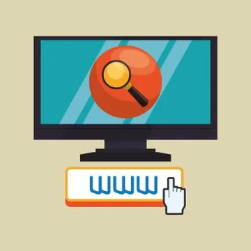 Cloud computing design. Media icon. Isolated illustration Illustrazione stock