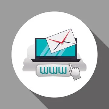Cloud computing design. Media icon. Isolated illustration Illustrazione stock