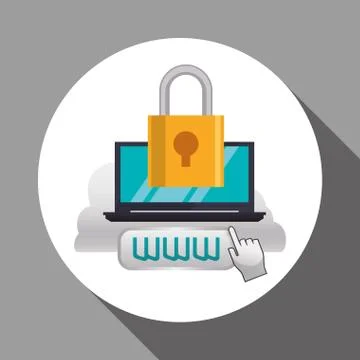 Cloud computing design. Media icon. Isolated illustration Illustrazione stock