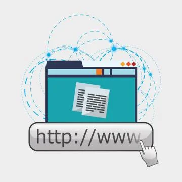 Cloud computing design. Media icon. Isolated illustration Stock Illustration