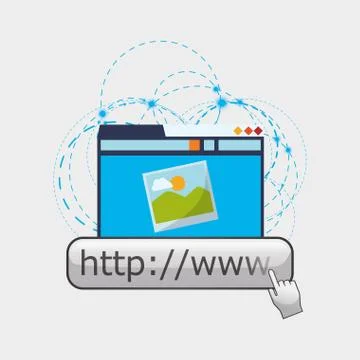 Cloud computing design. Media icon. Isolated illustration 库存插图
