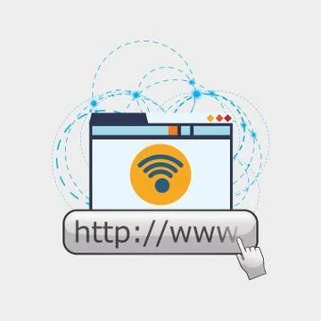 Cloud computing design. Media icon. Isolated illustration Stock Illustration
