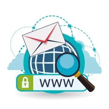 Cloud computing design. Media icon. Isolated illustration Illustrazione stock