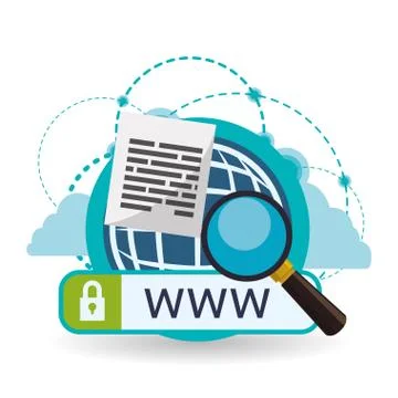 Cloud computing design. Media icon. Isolated illustration Illustrazione stock