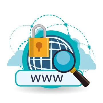 Cloud computing design. Media icon. Isolated illustration Illustrazione stock