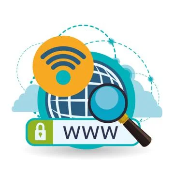 Cloud computing design. Media icon. Isolated illustration Illustrazione stock