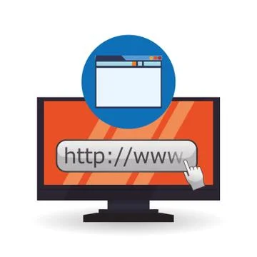 Cloud computing design. Media icon. Isolated illustration Illustrazione stock