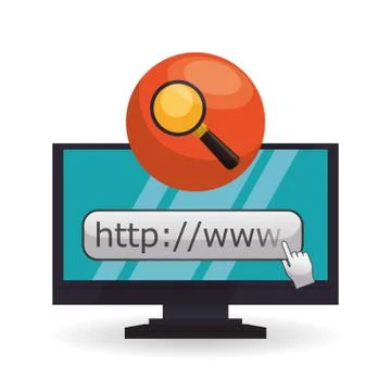 Cloud computing design. Media icon. Isolated illustration Illustrazione stock