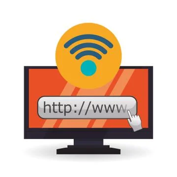 Cloud computing design. Media icon. Isolated illustration Stock Illustration