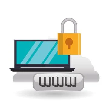 Cloud computing design. Media icon. Isolated illustration 스톡 일러스트